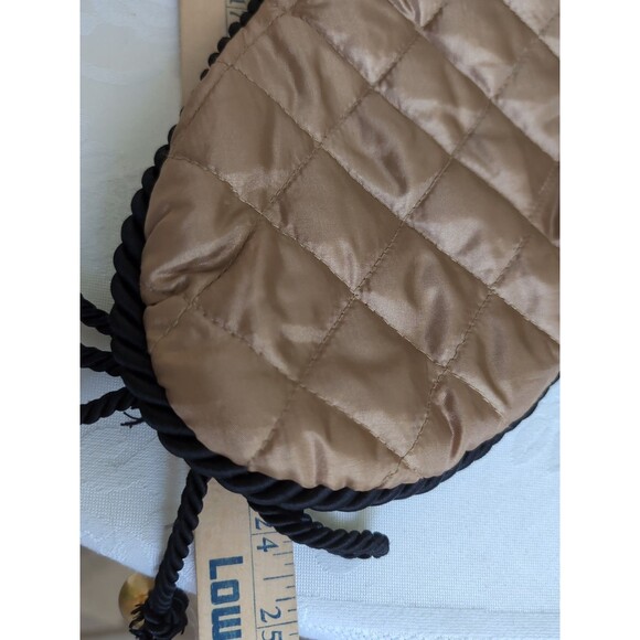 Vtg Christmas Stockings Villa Bacci Set Two Black Gold Stockings Rhinestone LG - Picture 10 of 10